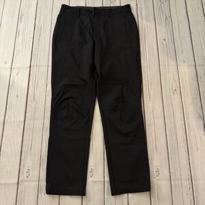 Lululemon Commute Pants Mens 32 Black Vented Casual Performance Inseam 28"
